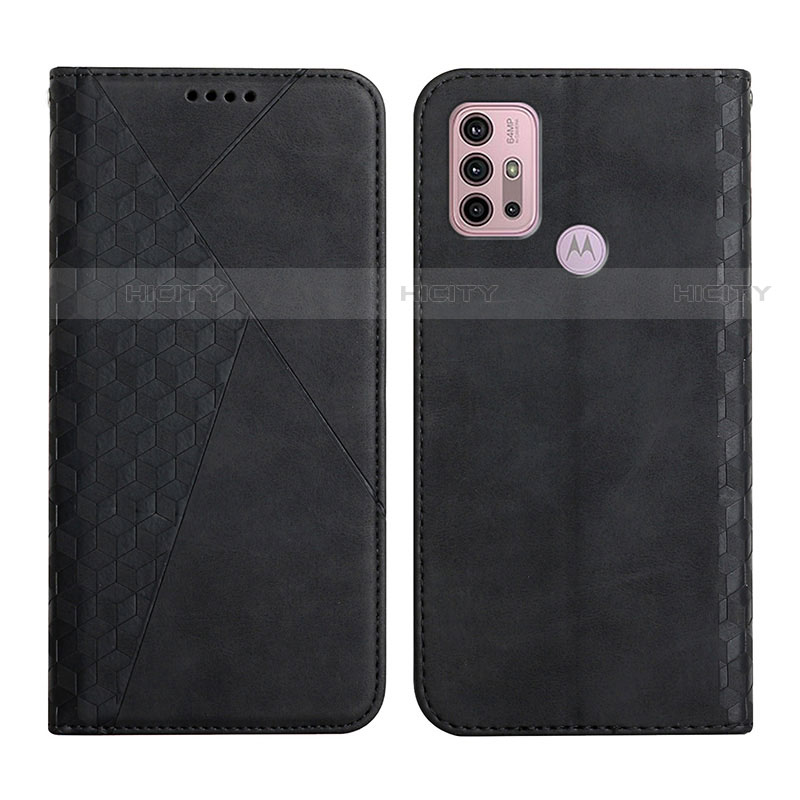 Coque Portefeuille Livre Cuir Etui Clapet Y02X pour Motorola Moto G10 Noir Plus