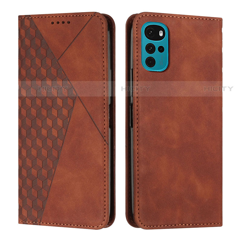 Coque Portefeuille Livre Cuir Etui Clapet Y02X pour Motorola Moto G22 Marron Plus