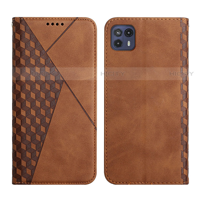 Coque Portefeuille Livre Cuir Etui Clapet Y02X pour Motorola Moto G50 5G Marron Plus