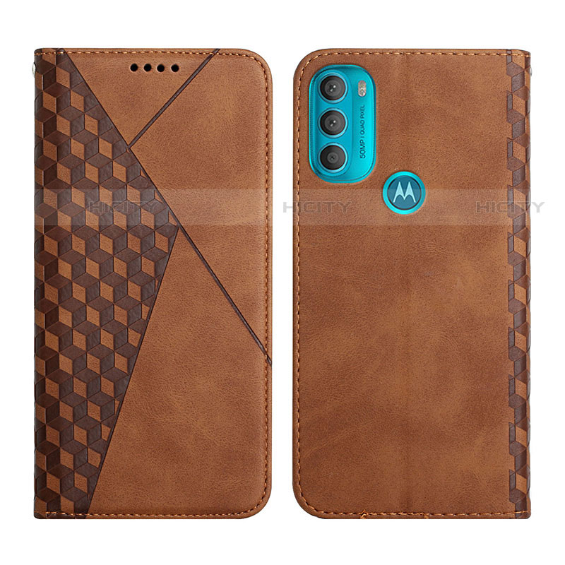 Coque Portefeuille Livre Cuir Etui Clapet Y02X pour Motorola Moto G71 5G Marron Plus