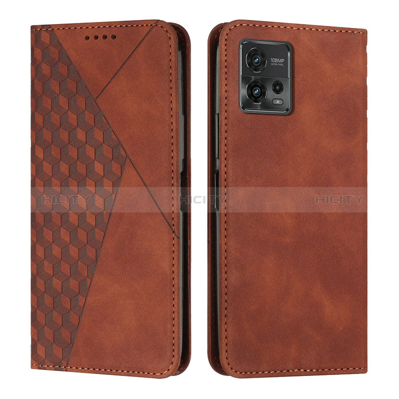 Coque Portefeuille Livre Cuir Etui Clapet Y02X pour Motorola Moto G72 Marron Plus