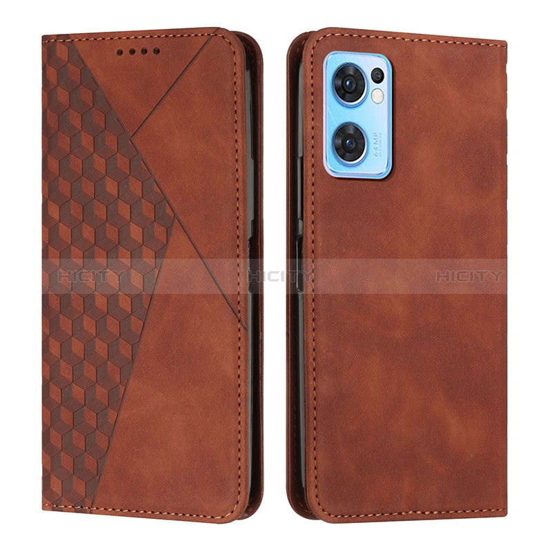 Coque Portefeuille Livre Cuir Etui Clapet Y02X pour OnePlus Nord CE 2 5G Marron Plus