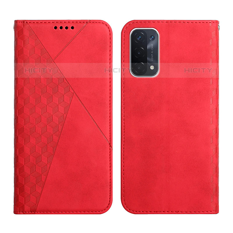 Coque Portefeuille Livre Cuir Etui Clapet Y02X pour OnePlus Nord N200 5G Rouge Plus