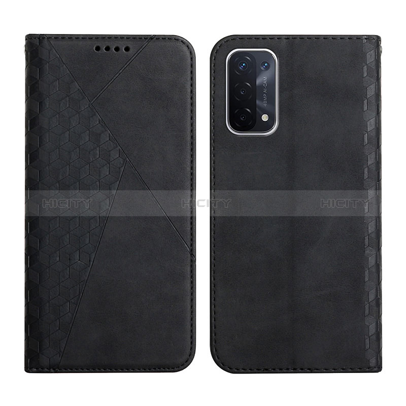 Coque Portefeuille Livre Cuir Etui Clapet Y02X pour Oppo A74 5G Noir Plus