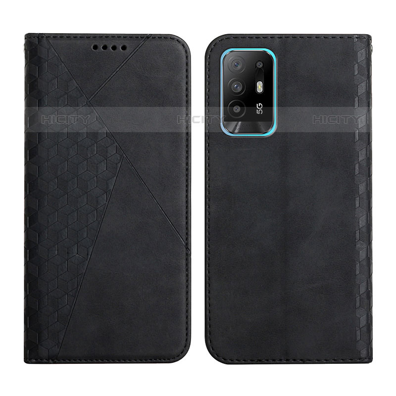 Coque Portefeuille Livre Cuir Etui Clapet Y02X pour Oppo A95 5G Noir Plus