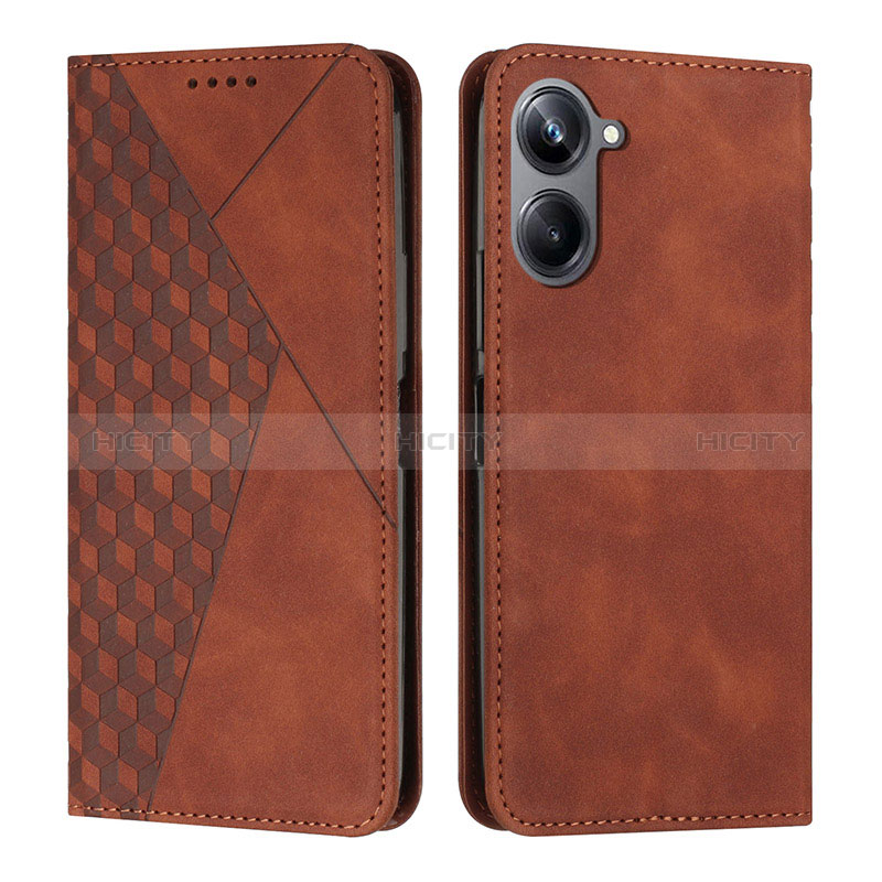 Coque Portefeuille Livre Cuir Etui Clapet Y02X pour Realme 10 4G Marron Plus