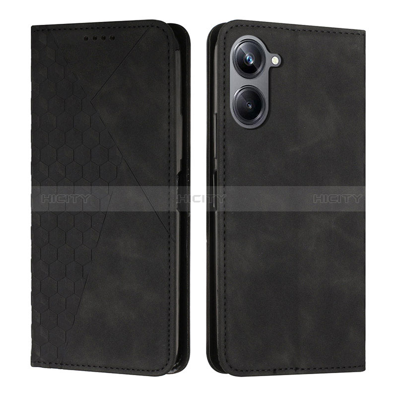 Coque Portefeuille Livre Cuir Etui Clapet Y02X pour Realme 10 Pro 5G Noir Plus