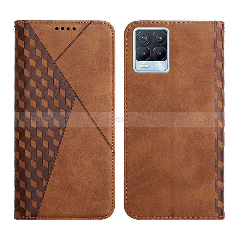 Coque Portefeuille Livre Cuir Etui Clapet Y02X pour Realme 8 4G Marron Plus