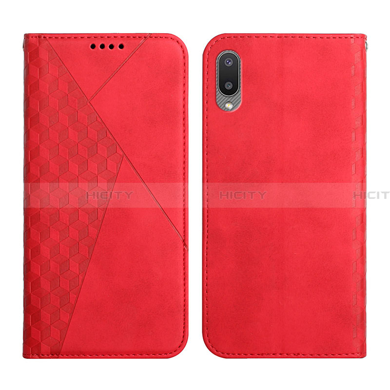 Coque Portefeuille Livre Cuir Etui Clapet Y02X pour Samsung Galaxy A02 Rouge Plus