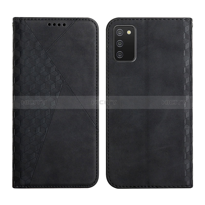 Coque Portefeuille Livre Cuir Etui Clapet Y02X pour Samsung Galaxy A02s Noir Plus