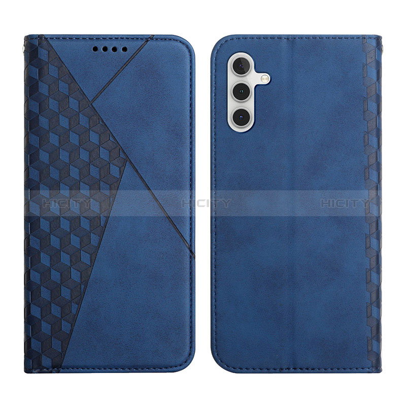 Coque Portefeuille Livre Cuir Etui Clapet Y02X pour Samsung Galaxy A04s Bleu Plus