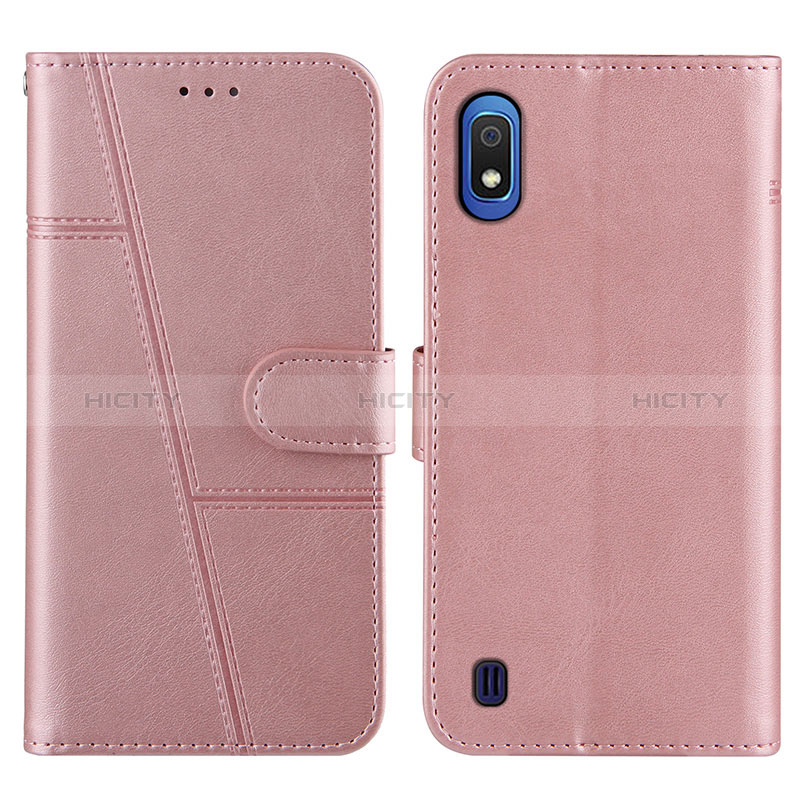 Coque Portefeuille Livre Cuir Etui Clapet Y02X pour Samsung Galaxy A10 Or Rose Plus