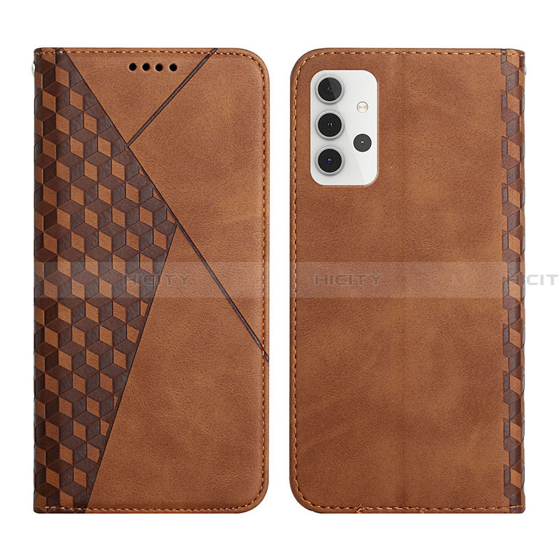 Coque Portefeuille Livre Cuir Etui Clapet Y02X pour Samsung Galaxy A32 4G Marron Plus