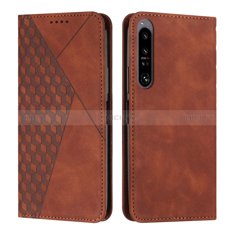 Coque Portefeuille Livre Cuir Etui Clapet Y02X pour Sony Xperia 1 IV Marron Plus