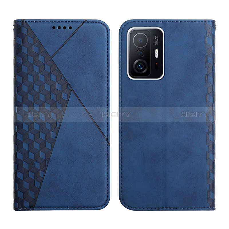 Coque Portefeuille Livre Cuir Etui Clapet Y02X pour Xiaomi Mi 11T 5G Bleu Plus