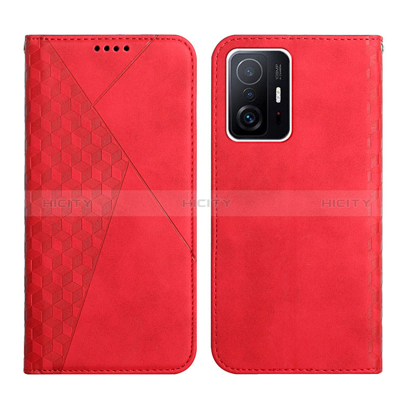 Coque Portefeuille Livre Cuir Etui Clapet Y02X pour Xiaomi Mi 11T 5G Rouge Plus