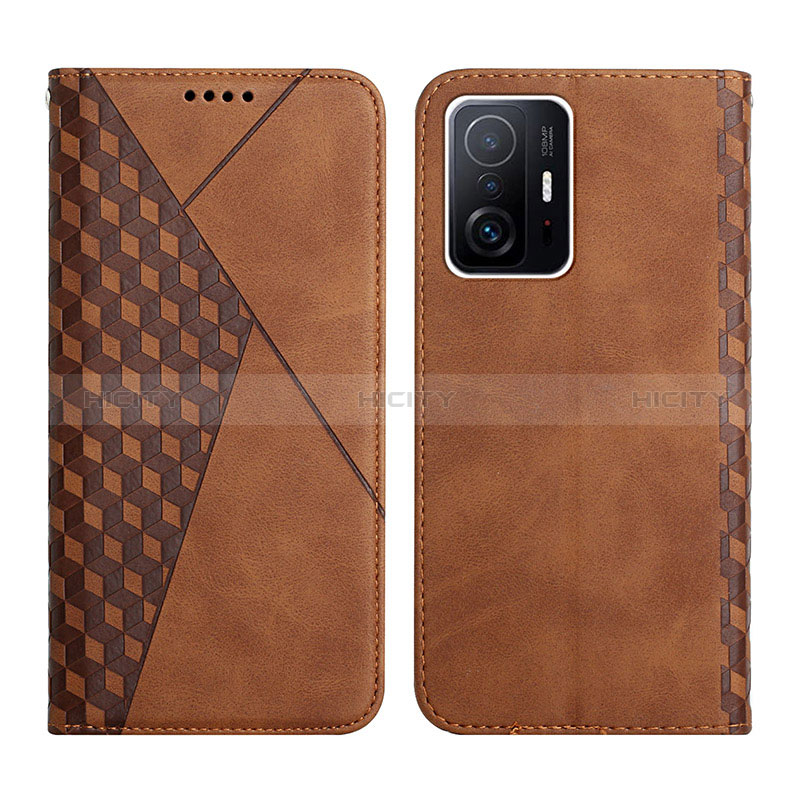 Coque Portefeuille Livre Cuir Etui Clapet Y02X pour Xiaomi Mi 11T Pro 5G Marron Plus