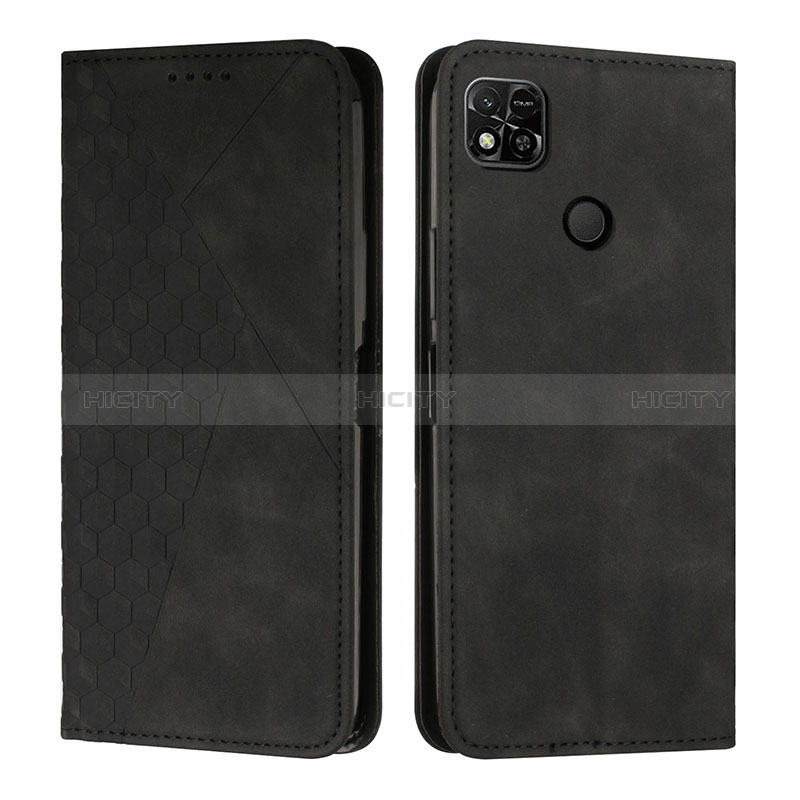 Coque Portefeuille Livre Cuir Etui Clapet Y02X pour Xiaomi POCO C3 Noir Plus