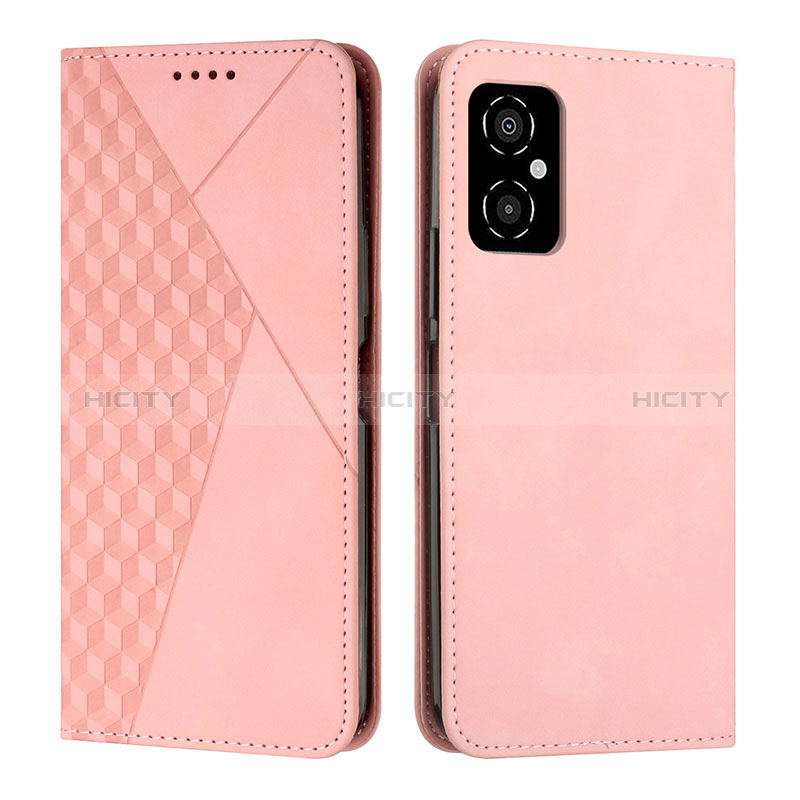 Coque Portefeuille Livre Cuir Etui Clapet Y02X pour Xiaomi Poco M4 5G Or Rose Plus