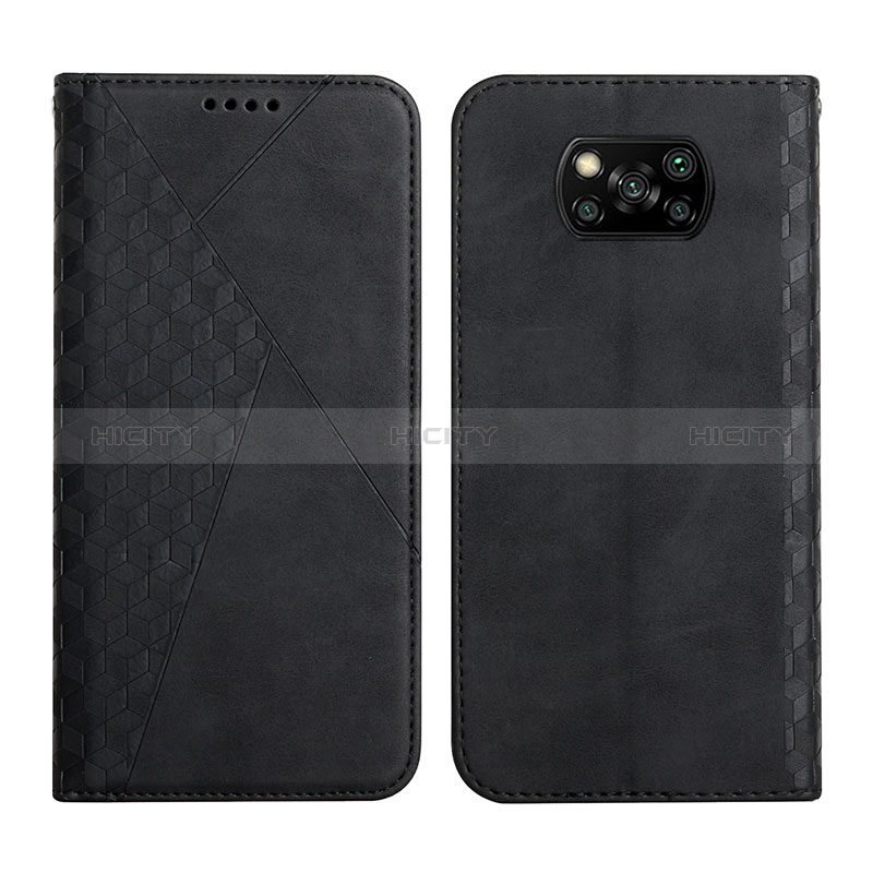 Coque Portefeuille Livre Cuir Etui Clapet Y02X pour Xiaomi Poco X3 Pro Noir Plus