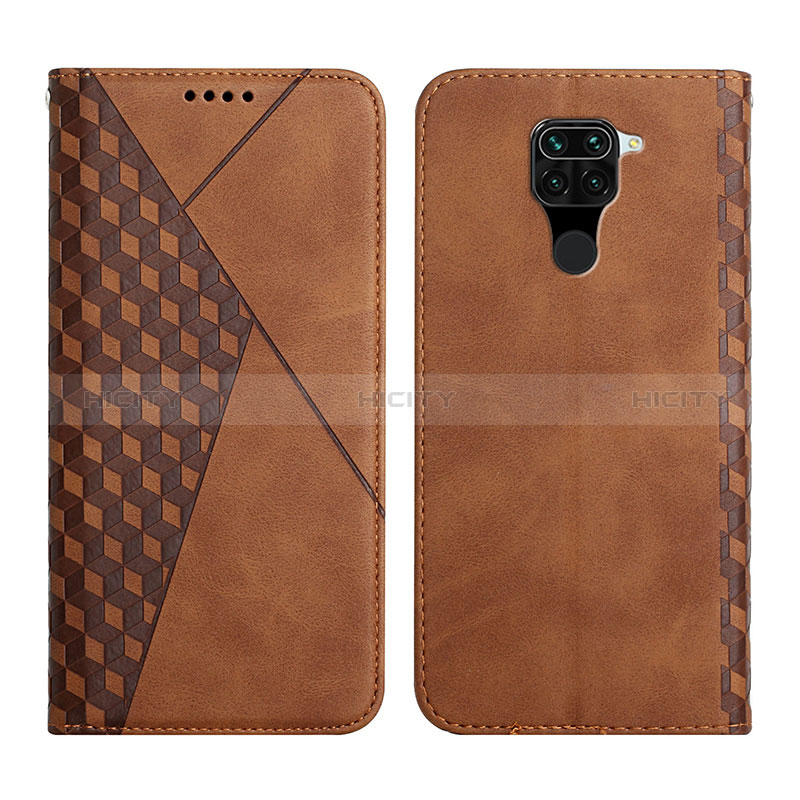 Coque Portefeuille Livre Cuir Etui Clapet Y02X pour Xiaomi Redmi 10X 4G Marron Plus