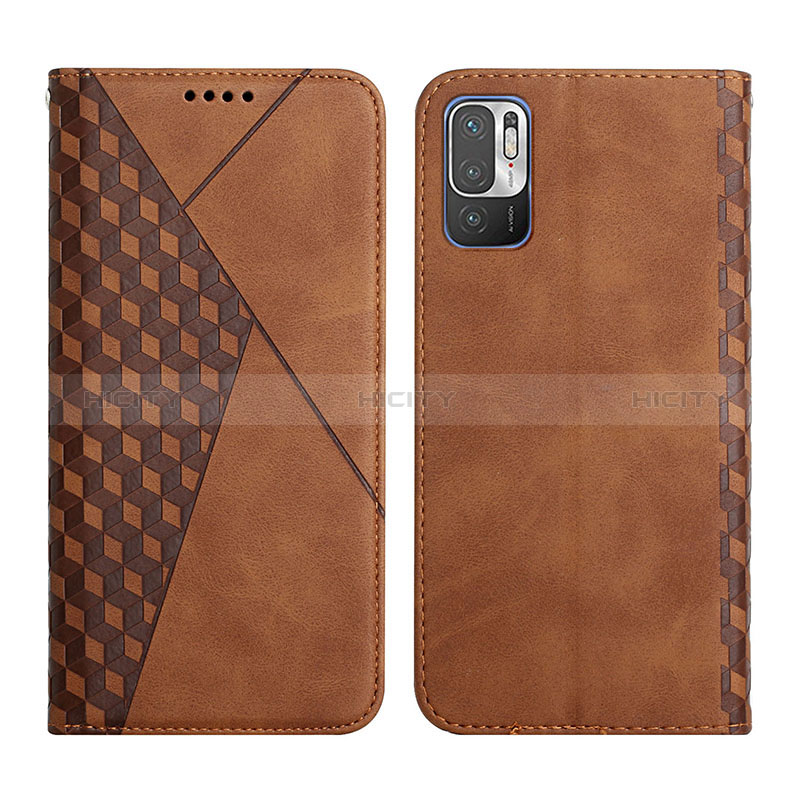 Coque Portefeuille Livre Cuir Etui Clapet Y02X pour Xiaomi Redmi Note 10 5G Marron Plus