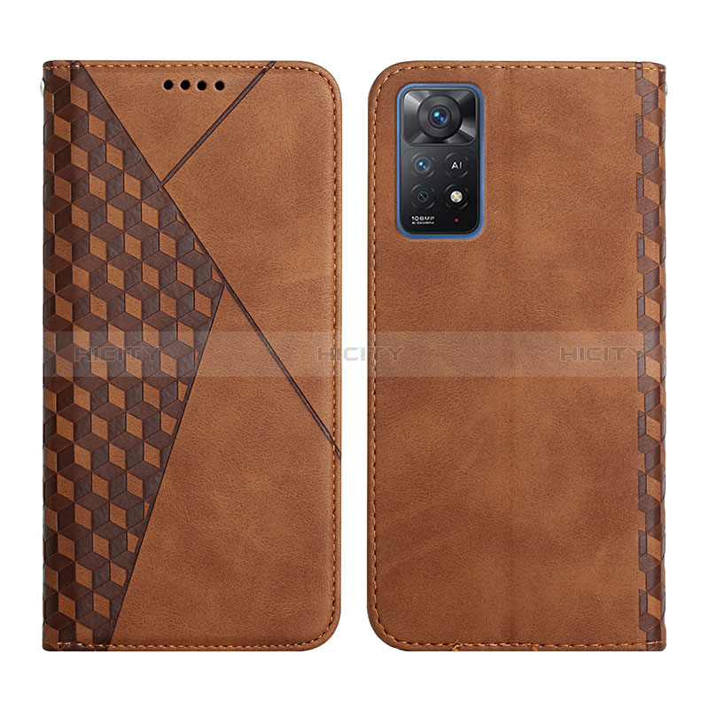 Coque Portefeuille Livre Cuir Etui Clapet Y02X pour Xiaomi Redmi Note 11 Pro 5G Marron Plus