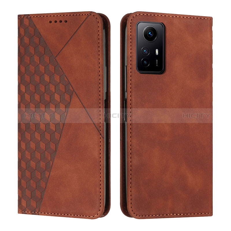 Coque Portefeuille Livre Cuir Etui Clapet Y02X pour Xiaomi Redmi Note 12S Marron Plus