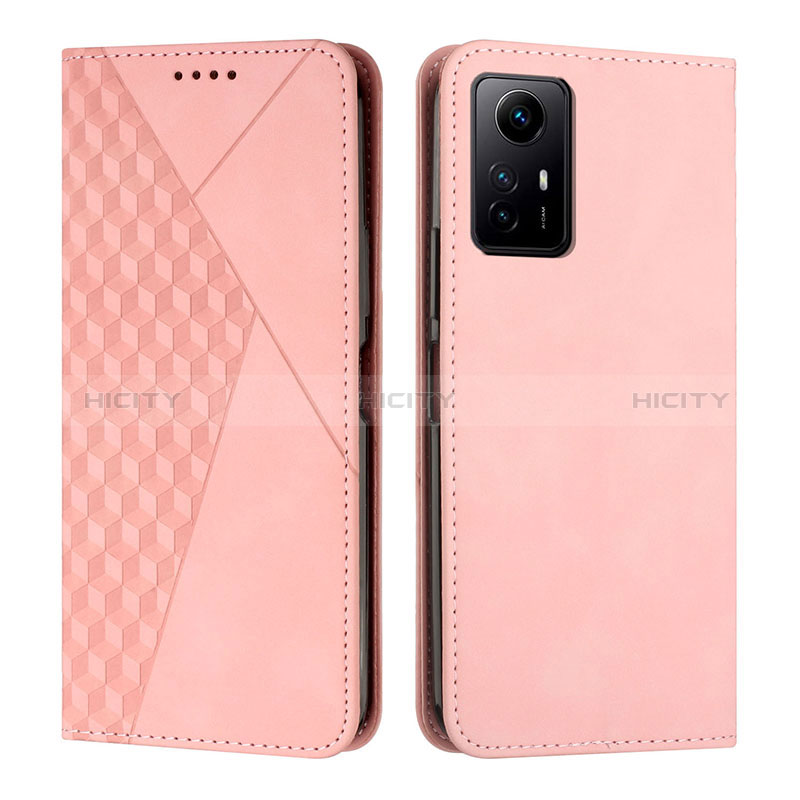 Coque Portefeuille Livre Cuir Etui Clapet Y02X pour Xiaomi Redmi Note 12S Or Rose Plus