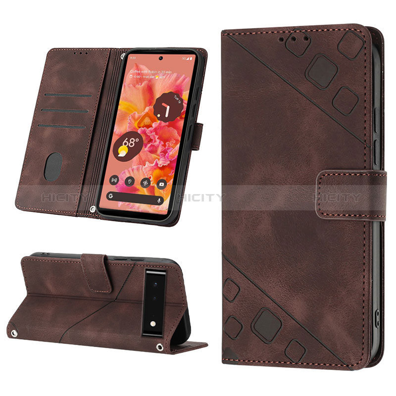 Coque Portefeuille Livre Cuir Etui Clapet Y03B pour Google Pixel 6 5G Plus