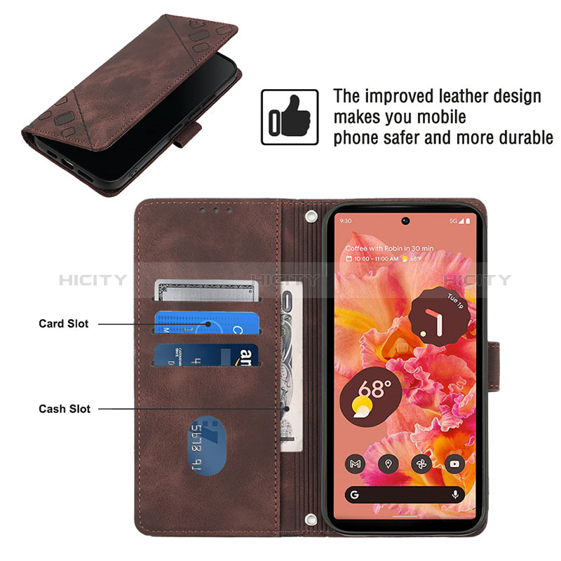 Coque Portefeuille Livre Cuir Etui Clapet Y03B pour Google Pixel 6 5G Plus