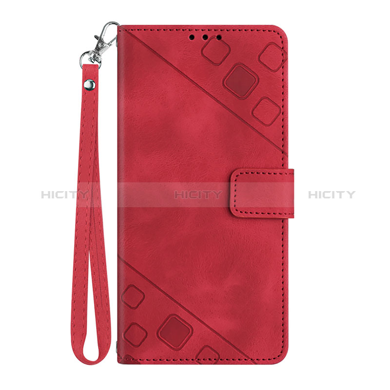 Coque Portefeuille Livre Cuir Etui Clapet Y03B pour Google Pixel 6 5G Rouge Plus