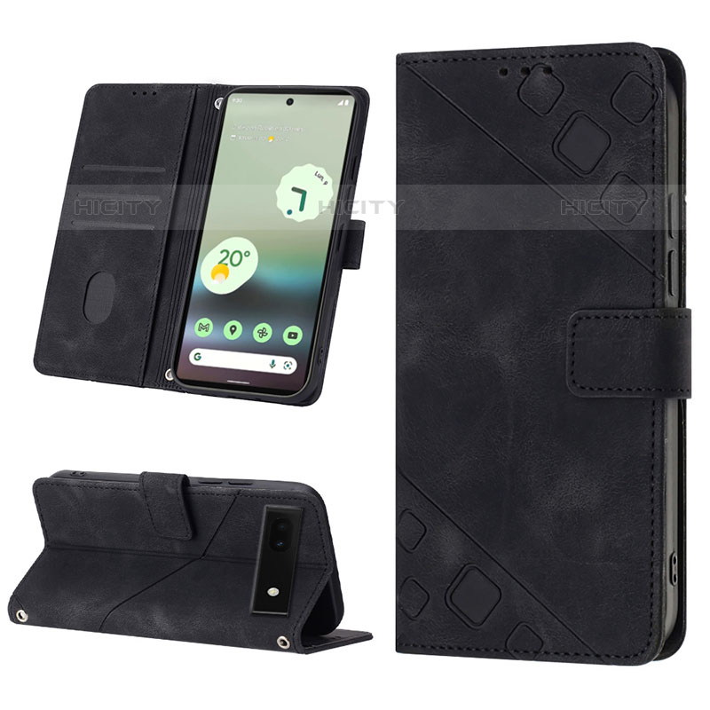 Coque Portefeuille Livre Cuir Etui Clapet Y03B pour Google Pixel 6a 5G Plus