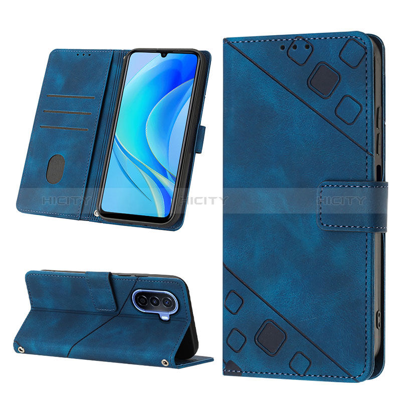 Coque Portefeuille Livre Cuir Etui Clapet Y03B pour Huawei Enjoy 50 Plus