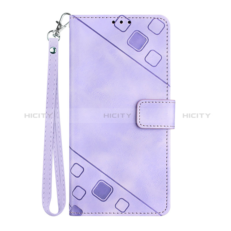 Coque Portefeuille Livre Cuir Etui Clapet Y03B pour Huawei Enjoy 50 Violet Plus