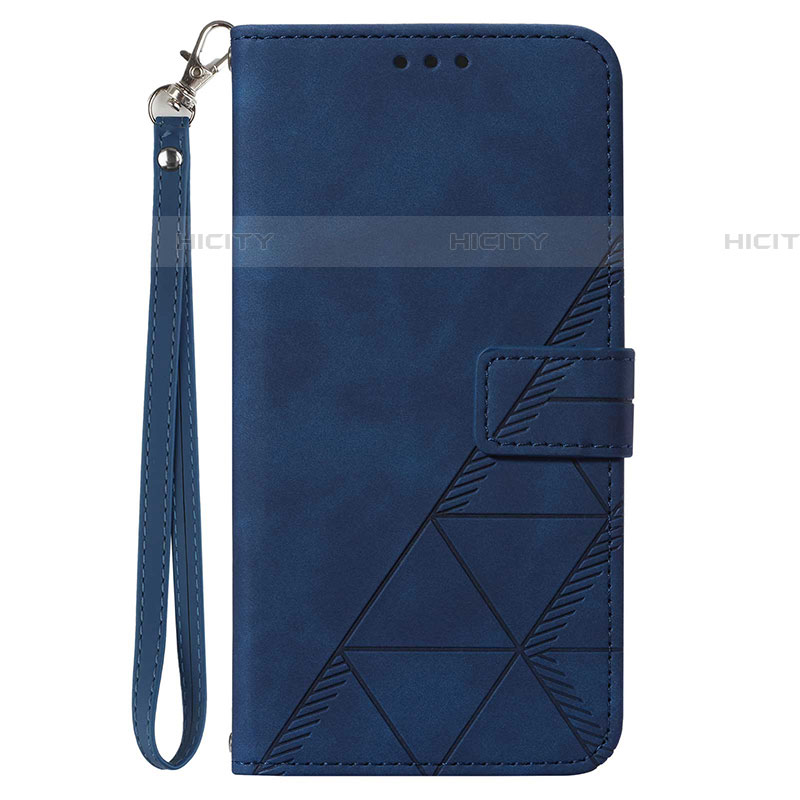 Coque Portefeuille Livre Cuir Etui Clapet Y03B pour Samsung Galaxy A03s Bleu Plus