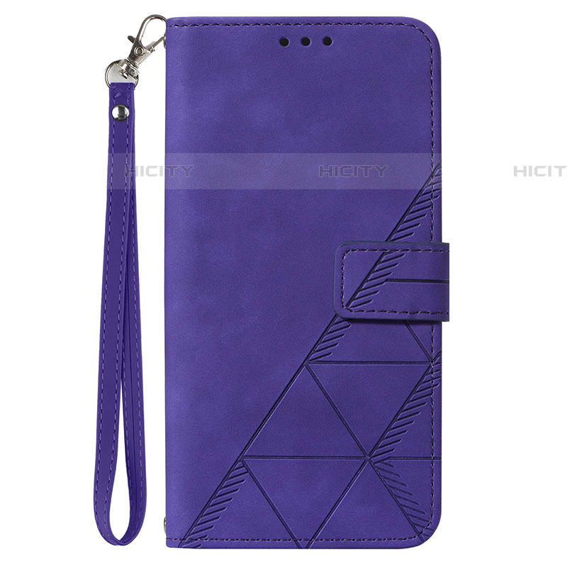 Coque Portefeuille Livre Cuir Etui Clapet Y03B pour Samsung Galaxy F22 4G Violet Plus