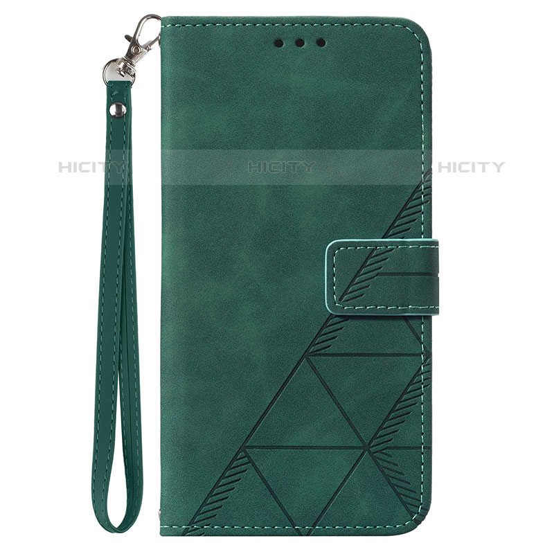 Coque Portefeuille Livre Cuir Etui Clapet Y03B pour Samsung Galaxy M02s Vert Plus