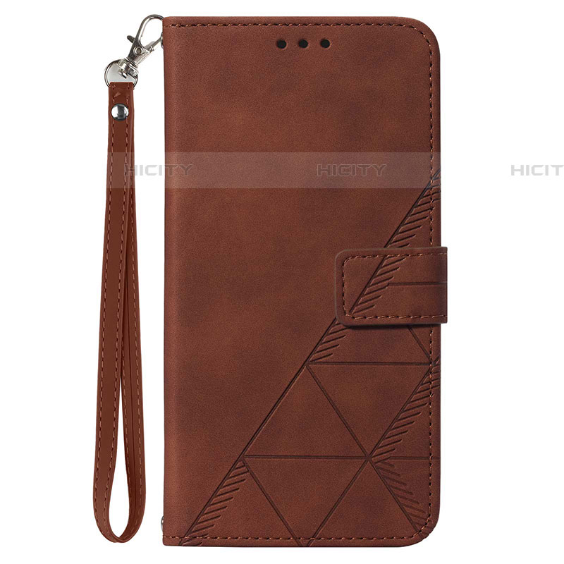 Coque Portefeuille Livre Cuir Etui Clapet Y03B pour Samsung Galaxy Quantum4 5G Marron Plus