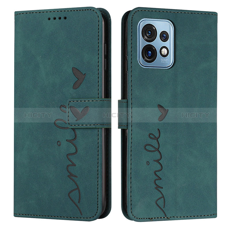 Coque Portefeuille Livre Cuir Etui Clapet Y03X pour Motorola Moto Edge 40 Pro 5G Vert Plus