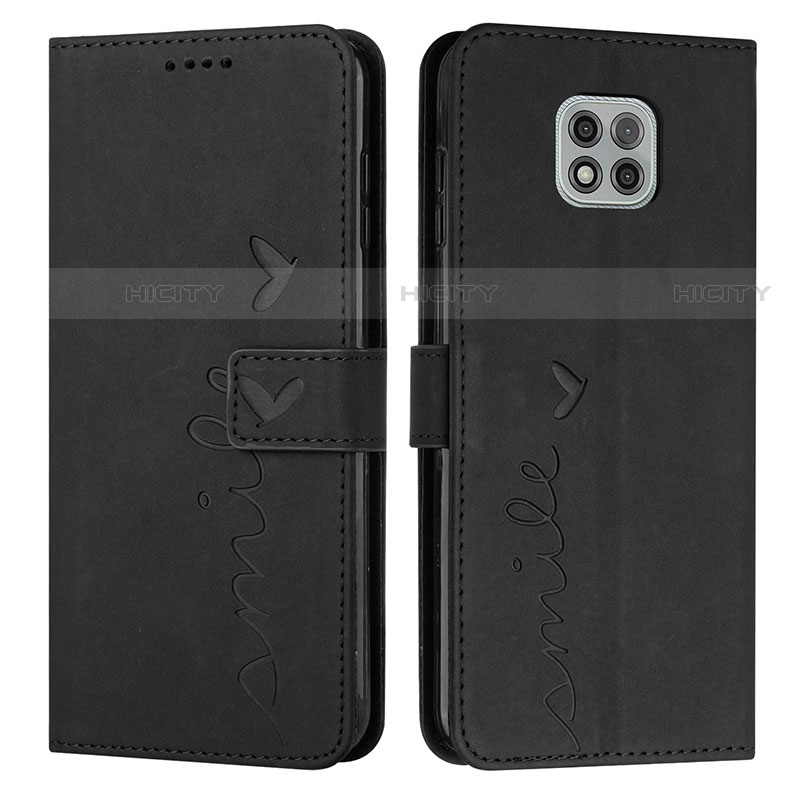 Coque Portefeuille Livre Cuir Etui Clapet Y03X pour Motorola Moto G Power (2021) Noir Plus