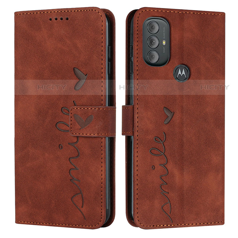 Coque Portefeuille Livre Cuir Etui Clapet Y03X pour Motorola Moto G Power (2022) Marron Plus