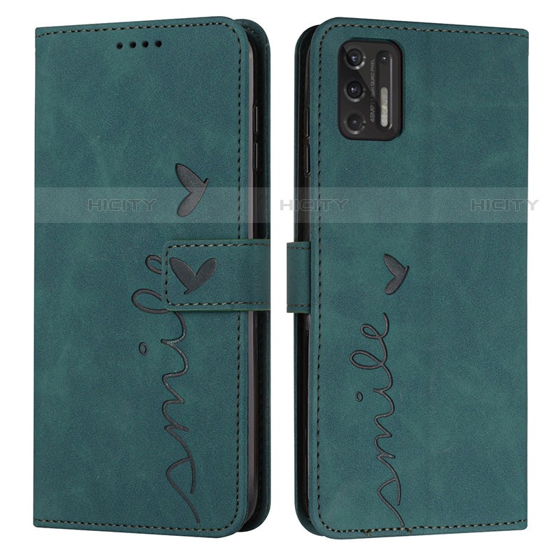 Coque Portefeuille Livre Cuir Etui Clapet Y03X pour Motorola Moto G Stylus (2021) Vert Plus