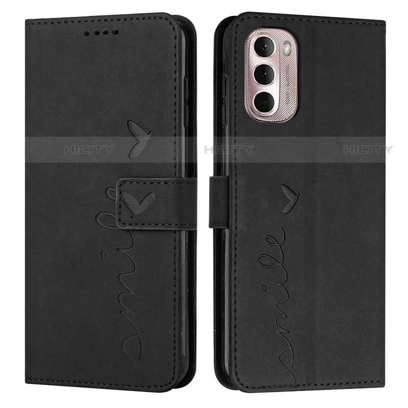 Coque Portefeuille Livre Cuir Etui Clapet Y03X pour Motorola Moto G Stylus (2022) 5G Noir Plus