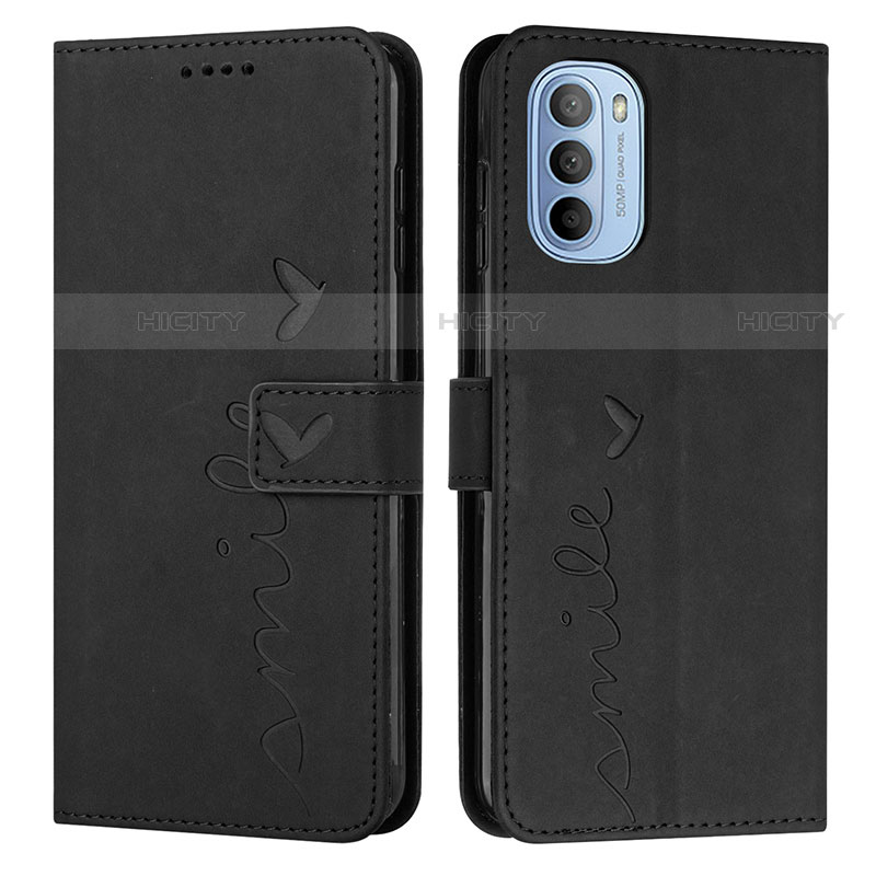 Coque Portefeuille Livre Cuir Etui Clapet Y03X pour Motorola Moto G31 Noir Plus