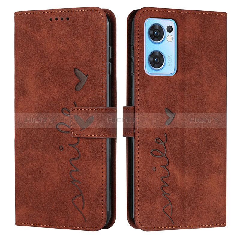 Coque Portefeuille Livre Cuir Etui Clapet Y03X pour OnePlus Nord CE 2 5G Marron Plus