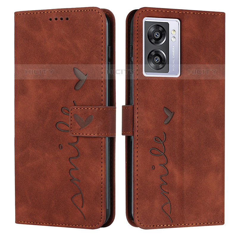 Coque Portefeuille Livre Cuir Etui Clapet Y03X pour OnePlus Nord N300 5G Marron Plus