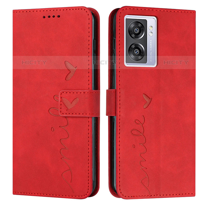 Coque Portefeuille Livre Cuir Etui Clapet Y03X pour OnePlus Nord N300 5G Rouge Plus