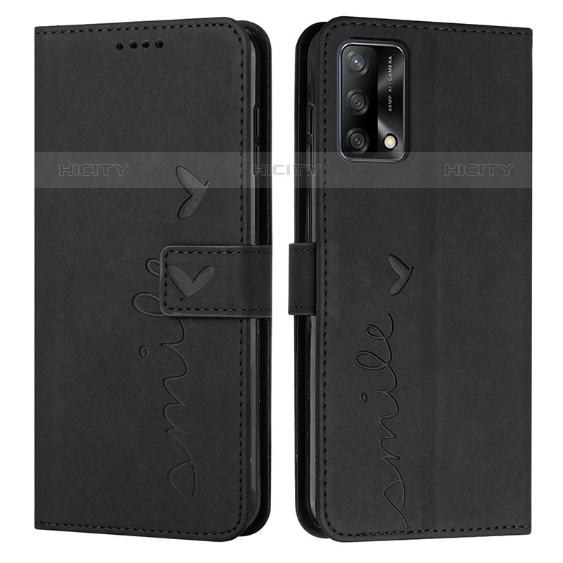 Coque Portefeuille Livre Cuir Etui Clapet Y03X pour Oppo A74 4G Noir Plus