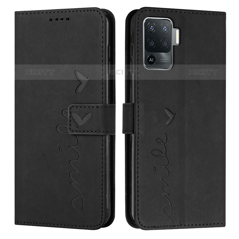 Coque Portefeuille Livre Cuir Etui Clapet Y03X pour Oppo A94 4G Noir Plus